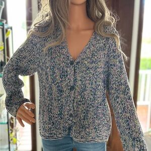 Sigrid Olsen Pastel Knit Cardigan